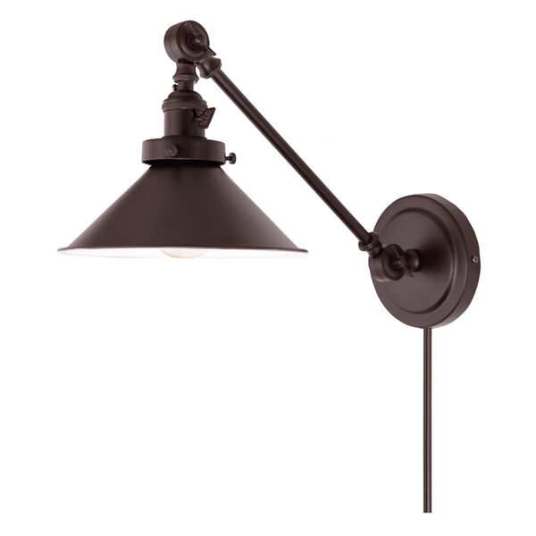Soho M3 Oil Rubbed Bronze One-Light Double Swivel Swing Arm Wall Sconce, image 1